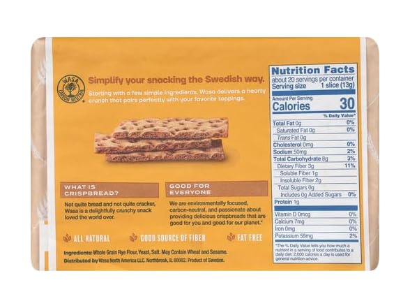 Wasa Wholegrain Crispbread, 9.2 Oz