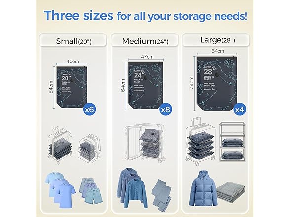 Generic 18 Pack Vacuum Seal Bags