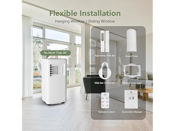 Vossfamul 8,000 BTU Portable Air Conditioner