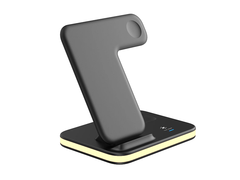 MQI MQ-QINIGHT-BLK 4-in-1 Wireless Charger Night 