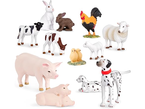 Terra by Battat Toy Farm Animals Set