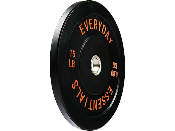 BalanceFrom Weight Plate with Steel Hub, 15LB Pair