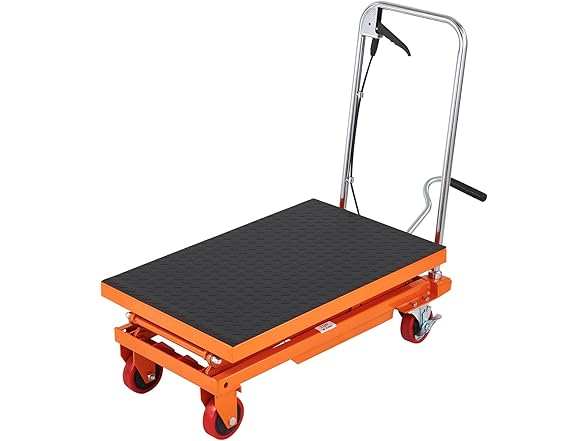 VEVOR Hydraulic Lift Table Cart, 330lbs