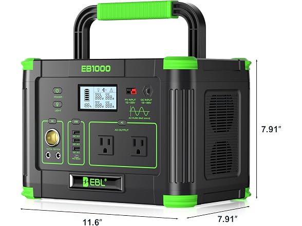 EBL 1000W Portable Power Station