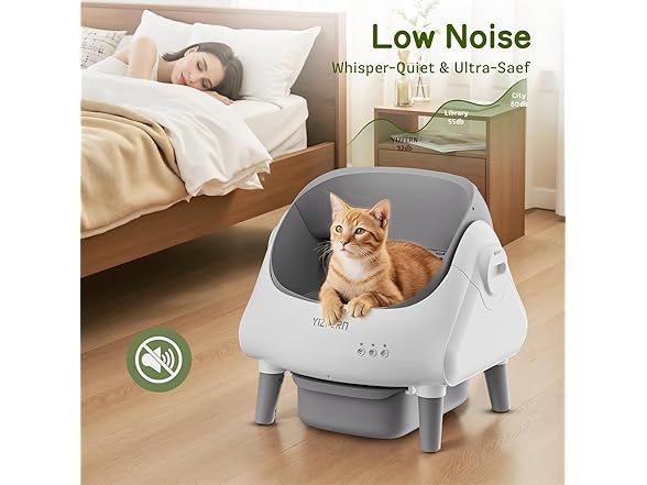 YIZFERN Self Cleaning Litter Box for Multiple Cats, Automatic (Open Box)