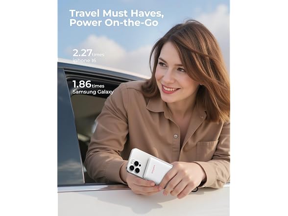 WeeFancy Mini Portable Charger, White