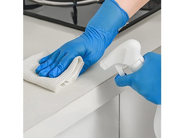 Blue Nitrile Gloves Latex & Powder Free