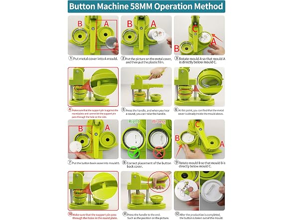 Button Maker Machine 58mm - (3rd Gen)