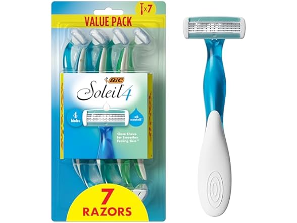 BIC Soleil 4 Women's Disposable 4 Blade Razors