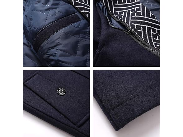 Invachi Men (XS) Pea Coat