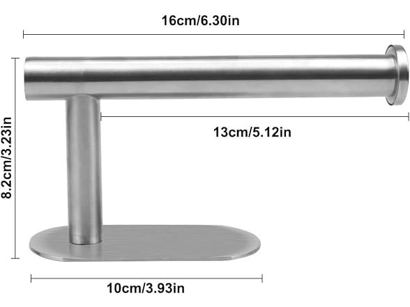 HQDeal Toilet Roll Holder, 3M Self Adhesive Stick