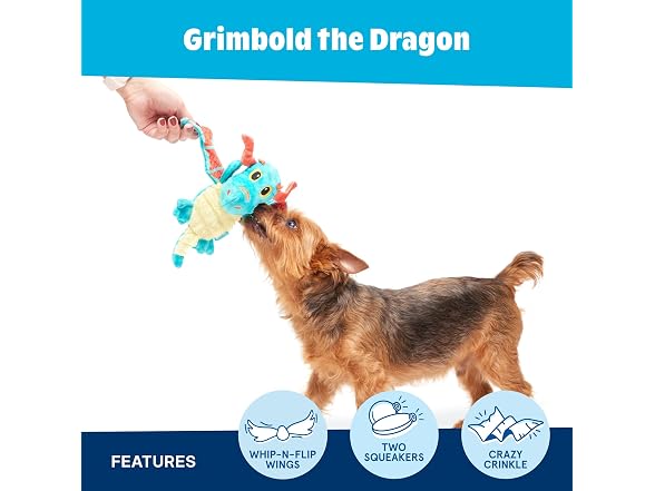 Barkbox Grimbold the Dragon Dog Toy | Plush