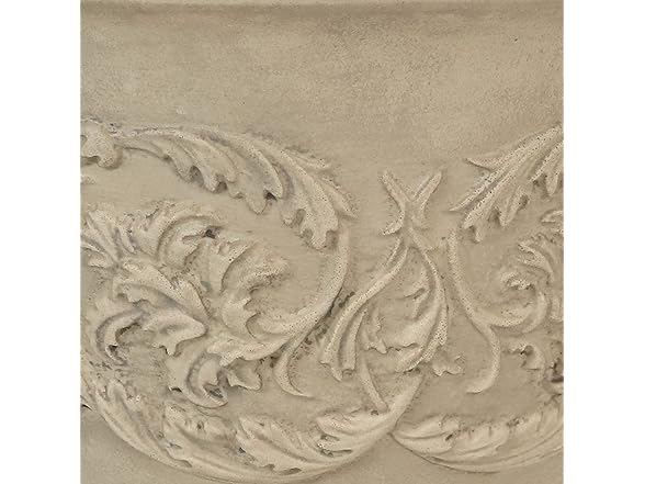 Sunnydaze 16-Inch Darcy Round Plant Pot 2 Pack - Beige