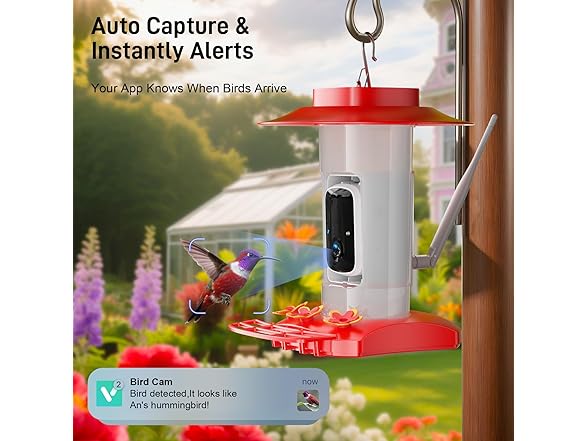 INKCKU Hummingbird Feeder with Camera