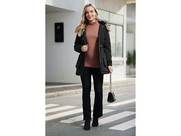Maacie Women (S) Maternity Winter Coat Fleece