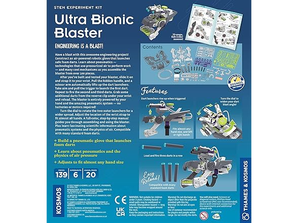 Thames & Kosmos Ultra Bionic Blaster STEM Experiment Kit 
