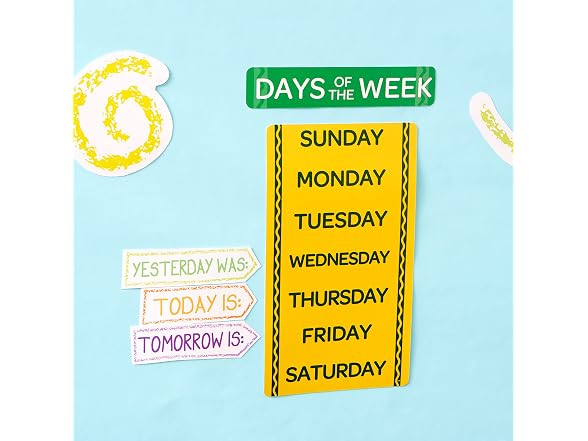 Eureka Crayola Colors and Shapes Classroom Calendar