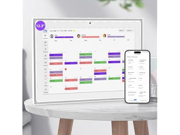 YEJOUMO 12.3 Inch Digital Calendar