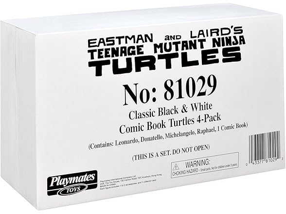 Teenage Mutant Ninja Turtles: Black and White Figures