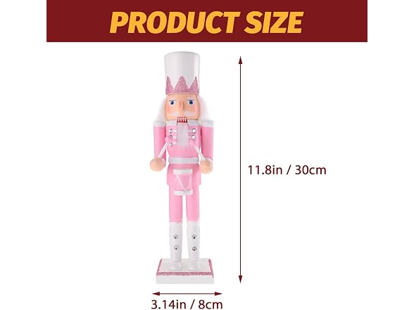 ABOOFAN Nutcracker Figurine Wooden Scottish Soldier Beat