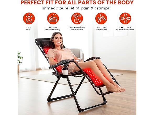 Red Light Therapy Mat w/ Lounge Chair
