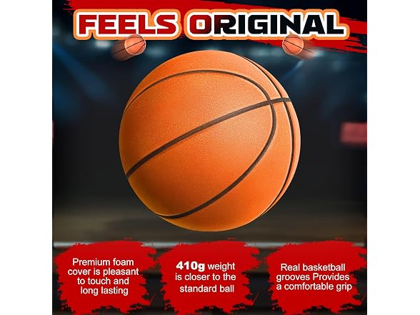 ALDWDY Size 7 Silent Airless Basketball