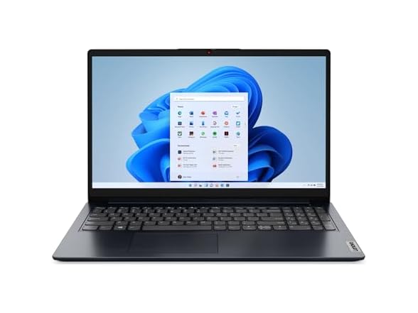 Lenovo IdeaPad 1 15AMN7 15.6" Laptop AMD Ryzen 3 7320U 8GB RAM 256GB SSD PCIe NVMe Wi-Fi 6 Fingerprint Reader Abyss Blue Windows 11 Home in S Mode (Renewed) (Open Box)