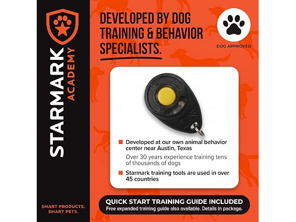 Starmark Pro-Training Deluxe Dog Clicker with Wrist Strap