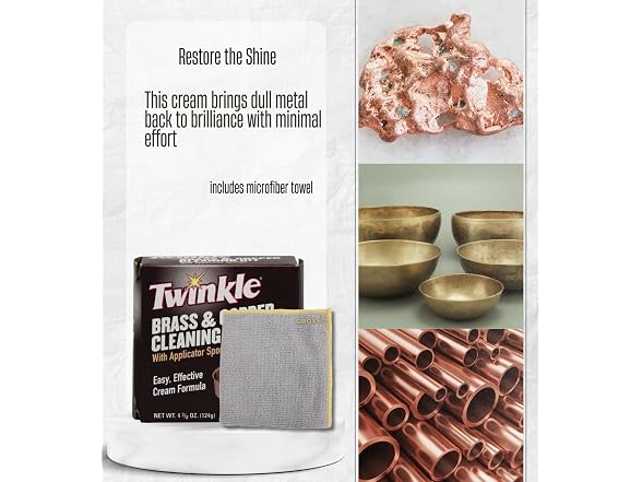 GROVE Twinkle Brass Cleaner 4.4 oz Cream