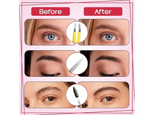 NazQat 6 Pcs Tweezers Set