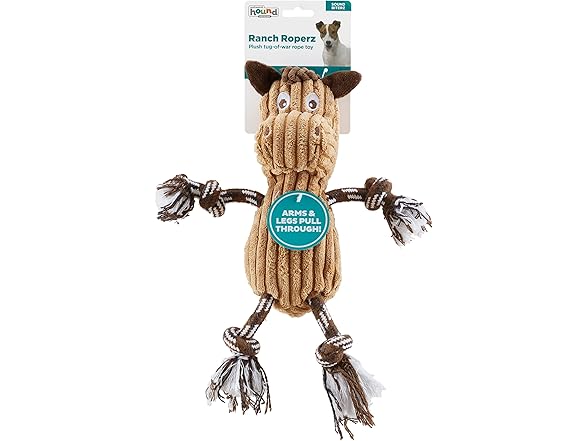 Ranch Roperz Horse Plush Squeaky Dog Toy