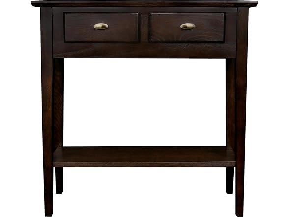 Leigh Ross Teegan Solid Wood Hall Entryway Console Table