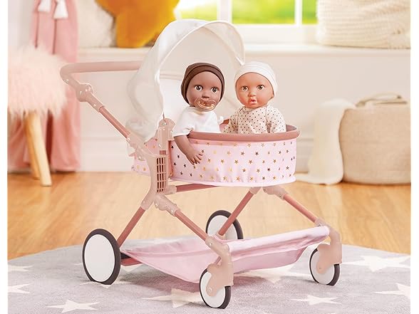 LullaBaby – 14-Inch Accessories – Pink Toy Stroller