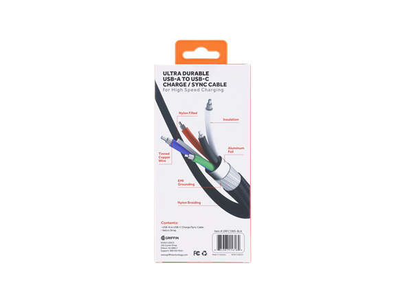 6FT Ultra Durable USB-C Charging Cable