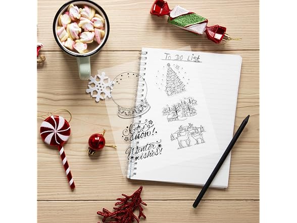 SUPVOX Silicone Clear Stamps - Christmas