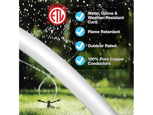 Clear Power 15 ft (2-Pack) Indoor/Outdoor Extension Cord 16/3