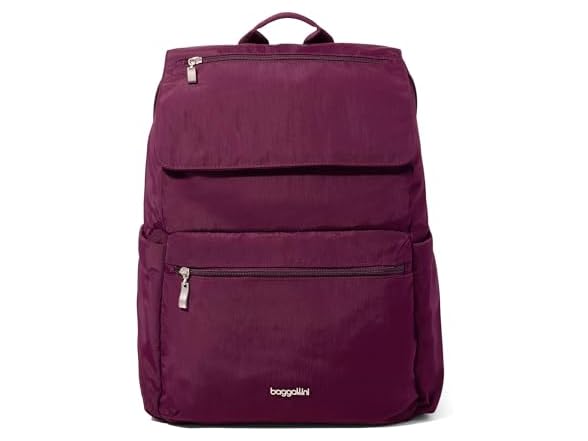 Baggallini Flap Laptop Backpack - 15"x11" Mulberry