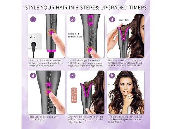 Lakeronelove Automatic Curling Iron