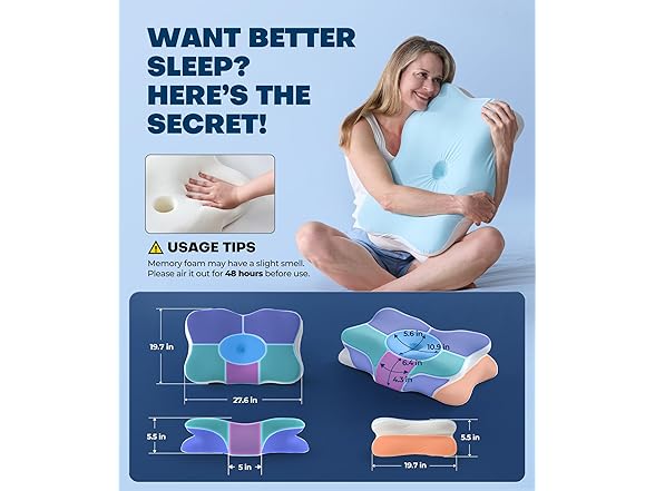 Latree Cervical Pillow for Neck Support