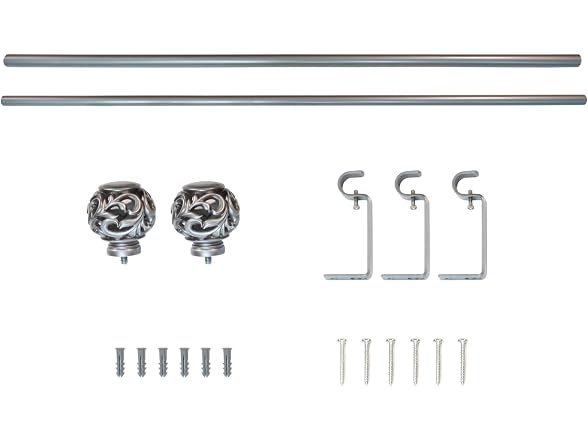Kensignton 5/8" Curtain Rod Set 48-86"
