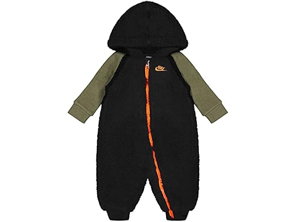 Nike (6 MOS) Baby`s Faux Sherpa Hooded Coverall