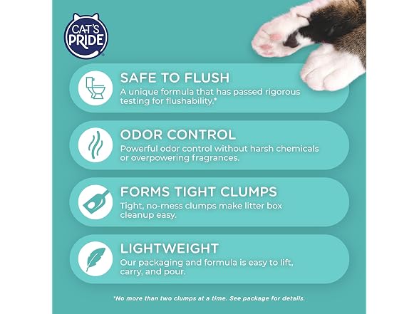 Cat's Pride Flushable Lightweight Scented Cl