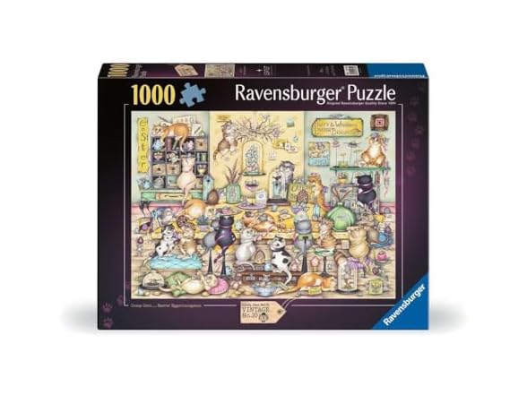 Crazy Cat's Easter Eggstravaganza 1000 Piece Puzzle