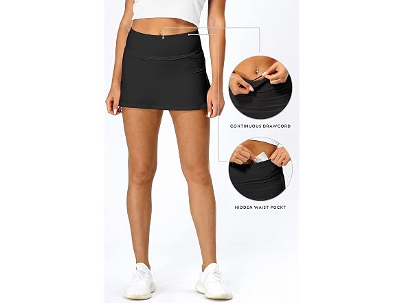 Icyzone Women (XL) Athletic Tennis Skirts Shorts