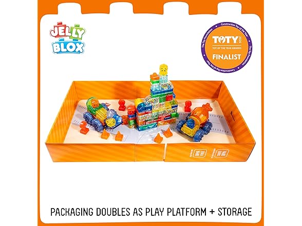 Jelly Blox Construction Site Set | Includes 75 Pieces