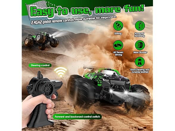 Hielse Remote Control Car, All-Terrain