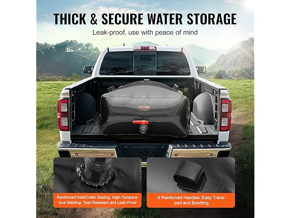 VEVOR 330L/87.17 Gallon Water Storage Bladder