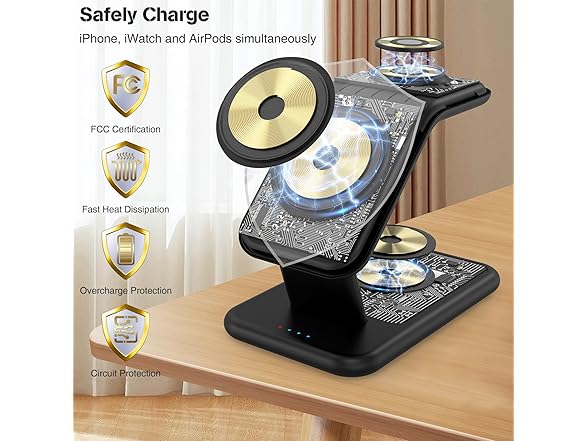 3in1 Wireless Charging Station for Apple