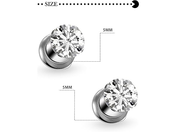 Pexveiuu Titanium Ear Gauges Screw Fit