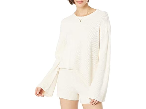 The Drop Women Alice Crew-neck Back-slit Sweater - Gallery 7